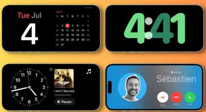 龙川苹果手机维修分享iOS17横屏充电待机显示有什么好处 